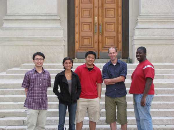 Degen group at MIT in Boston in July 2010: Ye, Halleh, Kevin, Christian, Ben